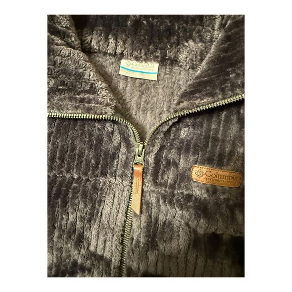 Columbia Women's Fire Side Sherpa Vest Charcoal Size L - Picture 7 of 9